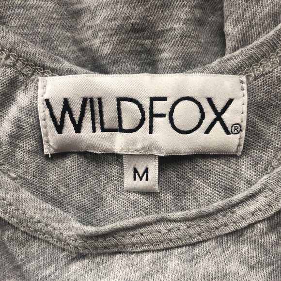 Wildfox Sail Swim Barefoot Get Lei’d Gray Black Trapeze Tank Top - Picture 6 of 9